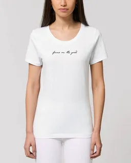Human Family Human Family Bio Damen Rundhals-T-Shirt "Focus on the good" aus Bio-Baumwolle – Produktbild 1 von 1