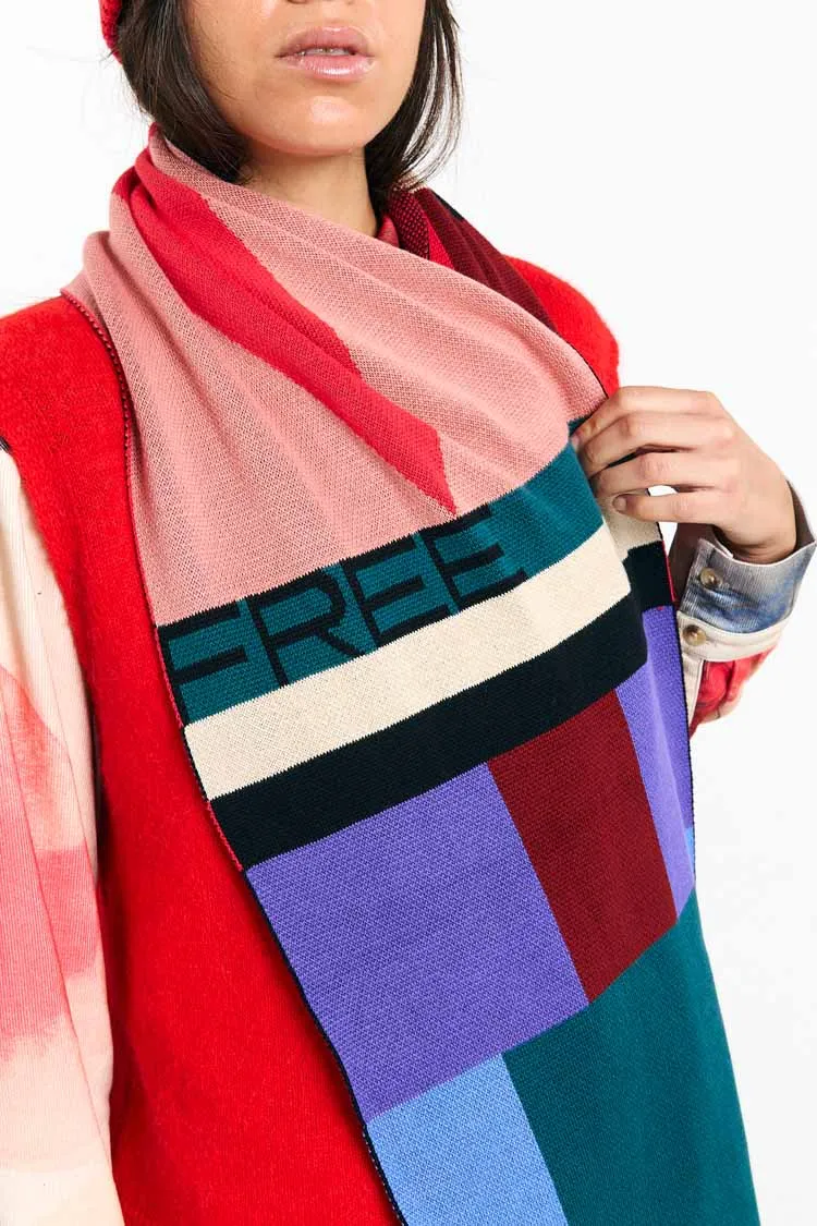 SUITE13LAB SUITE13LAB Damen vegan Schal London Colors Mix, Blau, – Produktbild 2 von 2