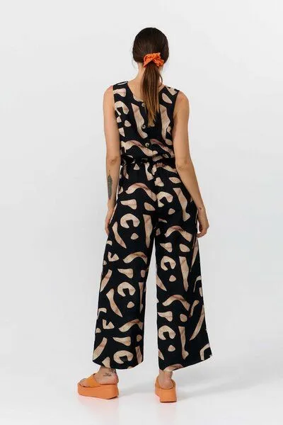 SUITE13LAB Suite13lab Damenculotte HATTA im Stones-Print, Schwarz, – Produktbild 3 von 4