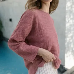 NORDLICHT NORDLICHT Musselin Longsleeve Ilvy aus 100% Bio-Baumwolle – Produktbild 1 von 1