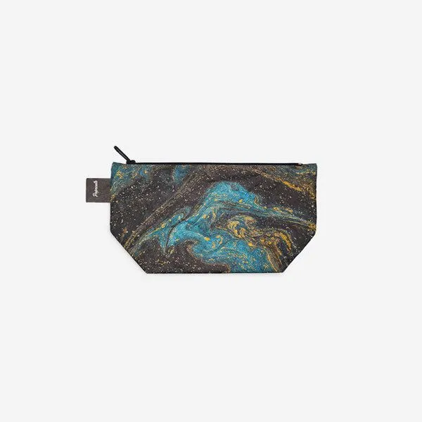 paprcuts paprcuts Kosmetiktasche, Saphire marble (blau gelb), – Produktbild 1 von 4