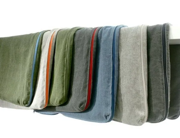 CHILL THE DOG® CHILL THE DOG® Hundematte orthopädisch & waschbar – Bio-Hanf & Kokos-Latexmatratze, Forrest green (grün) rv hellbl, – Produktbild 5 von 5