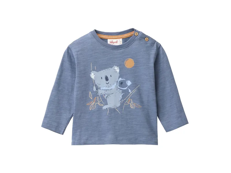 People Wear Organic People Wear Organic Langarm-Shirt ozean Gr. 86/92, Blau, – Produktbild 1 von 1