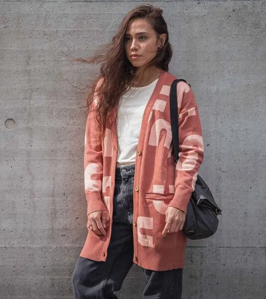 Gary Mash GARY MASH Oversize-Strickjacke Moline aus Biobaumwolle, Tubes (mehrfarbig), – Produktbild 2 von 4