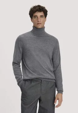 hessnatur hessnatur Rollkragenpullover Regular aus reiner Bio-Merinowolle – Produktbild 1 von 1