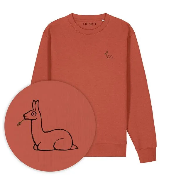 LIGARTI Pullover – Lama – LIGARTI Tiermanufaktur, Terracotta, – Produktbild 1 von 2