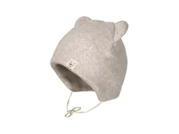 Maximo Baby Mütze mit Öhrchen Bio-Baumwolle Fleece hellbraun-meliert Gr. 45 – Produktbild 1 von 1