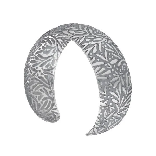 pakilia pakilia Silber Armband Blättermuster Fair-Trade und handmade – Produktbild 2 von 3