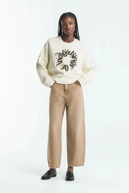 Kings Of Indigo Kings of Indigo – Leila Cropped Jim Dark Beige – Produktbild 1 von 1