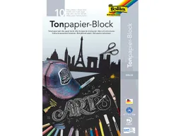 folia folia Tonpapier schwarz, DIN A3, 10 Blatt – Produktbild 1 von 1