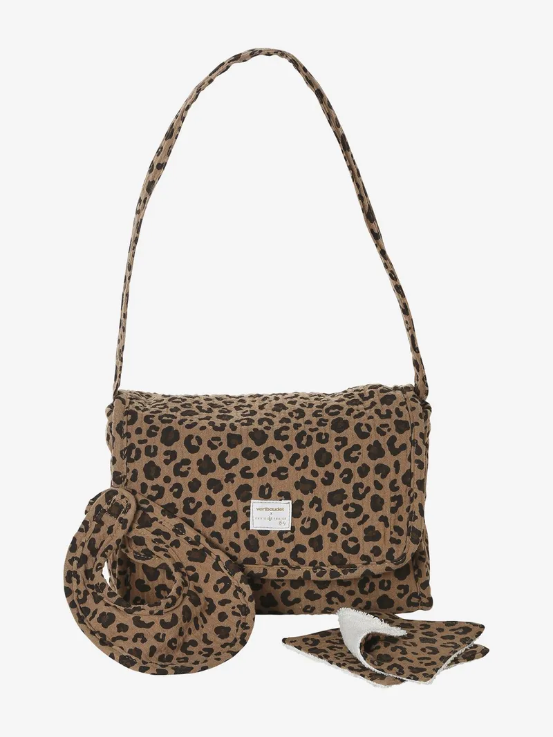 Vertbaudet Puppen-Wickeltasche mit Zubehör VERTBAUDET x ENVIE DE FRAISE Leo-Capsule, Braun, – Produktbild 3 von 4
