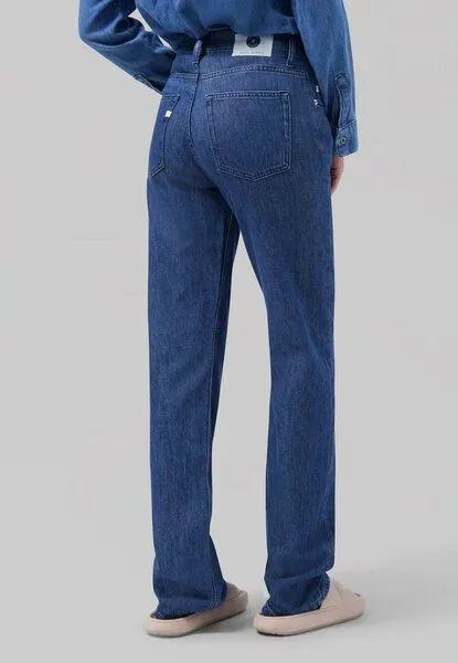 MUD Jeans MUD Jeans Loose Jamie Flow aus Baumwoll/ Leinen Mix, Stone indigo (blau), – Produktbild 4 von 5