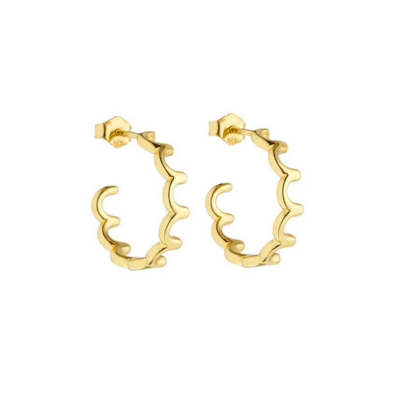 Design Letters Lace Earring Creole (set of 2 pcs) – Produktbild 1 von 1