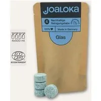 Joaloka Joaloka 4 Glasreiniger-Tabs - Nachfüllpack - ergibt 2 Liter Reiniger (4 x 500 ml) – Produktbild 1 von 1