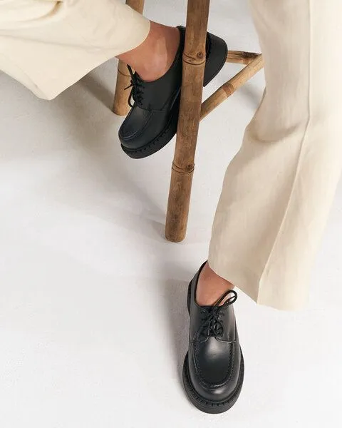 AGAZI AGAZI HELEN apple leather loafers, Black, – Produktbild 2 von 4