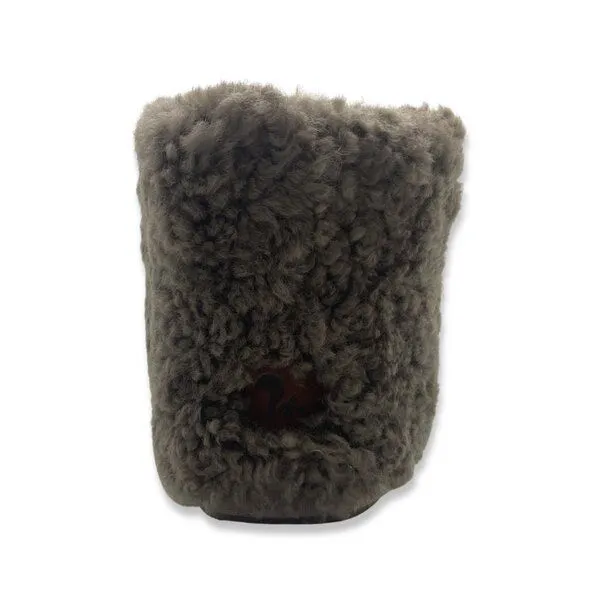 thies Home Stiefel aus Teddy-Schaffell "thies Shearling Boot", Elephant grey (grau braun), – Produktbild 3 von 4