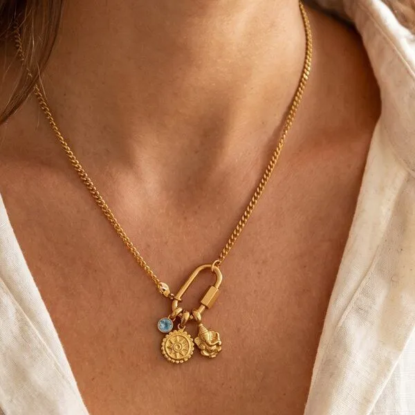 Divasya Divasya Ganesh Halskette | vergoldeter Edelstahl | Kette mit Anhänger – Produktbild 3 von 4