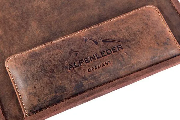 Alpenleder Alpenleder Mauspad TRENTO, Old havanna, – Produktbild 1 von 4