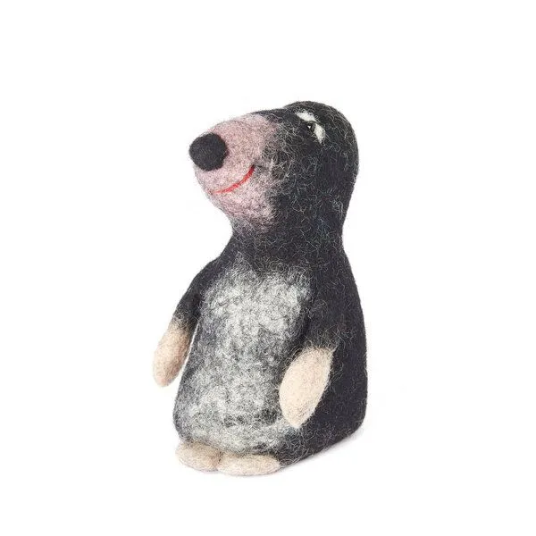 short'n'pietz short'n'pietz Maulwurf als Filz Eierwärmer, Schwarz rosa, – Produktbild 1 von 1