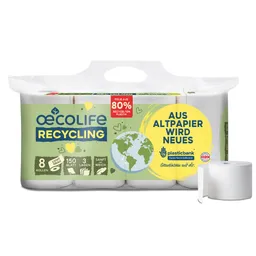 oecolife Toilettenpapier 8er RECYCLING – Produktbild 1 von 1