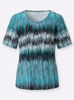 Witt Witt Kurzarmshirt mint-marine-bedruckt – Produktbild 1 von 1