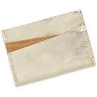 ELEKTROPULLI ELEKTROPULLI Kreditkartenhalter aus Leder, Braun/gold, – Produktbild 1 von 1