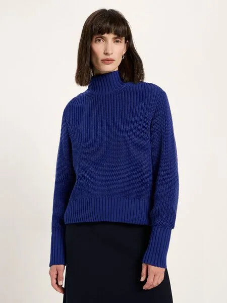 LANIUS LANIUS Grobstrickpullover aus Bio-Baumwolle, Lila (violet), – Produktbild 1 von 4
