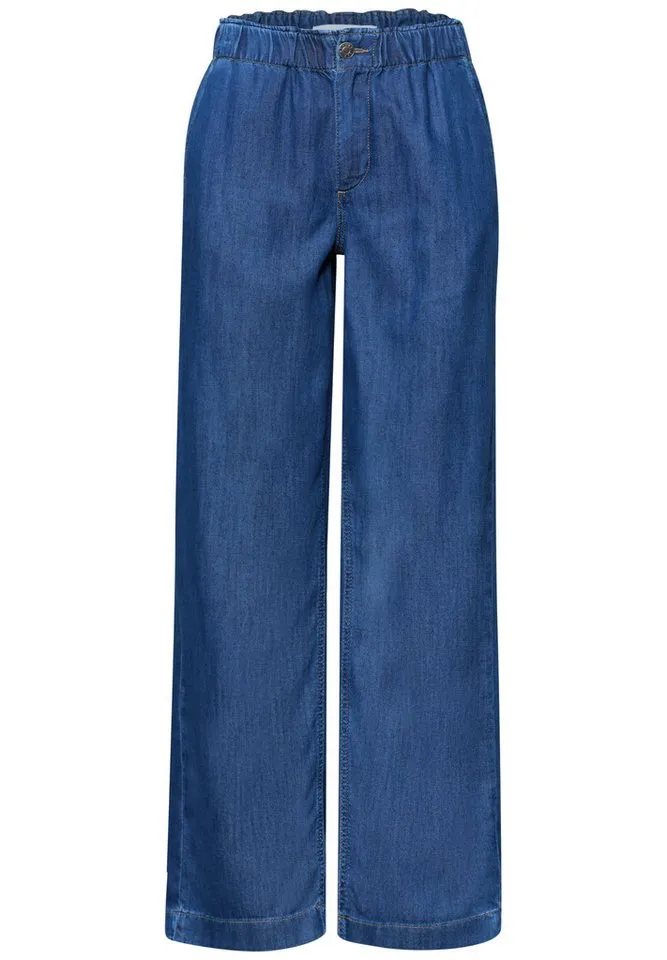STREET ONE Loose-fit-Jeans mit Wide Legs, Blau, – Produktbild 5 von 5