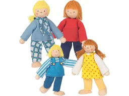 Goki goki Biegepuppen Junge Familie 4 Personen 10-12 cm – Produktbild 1 von 1