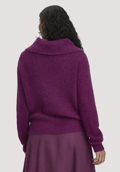 hessnatur hessnatur Pullover Relaxed aus reinem Alpaka, Helles fuchsia, – Produktbild 2 von 4