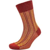 BLS Organic BLS Organic GOTS zertifizierte Bio-Wolle Damen Socken, Ziegelrot-senf, – Produktbild 1 von 1