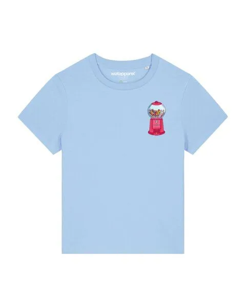 watapparel watapparel T-Shirt Frauen Kaugummiautomat, Blue soul, – Produktbild 1 von 4