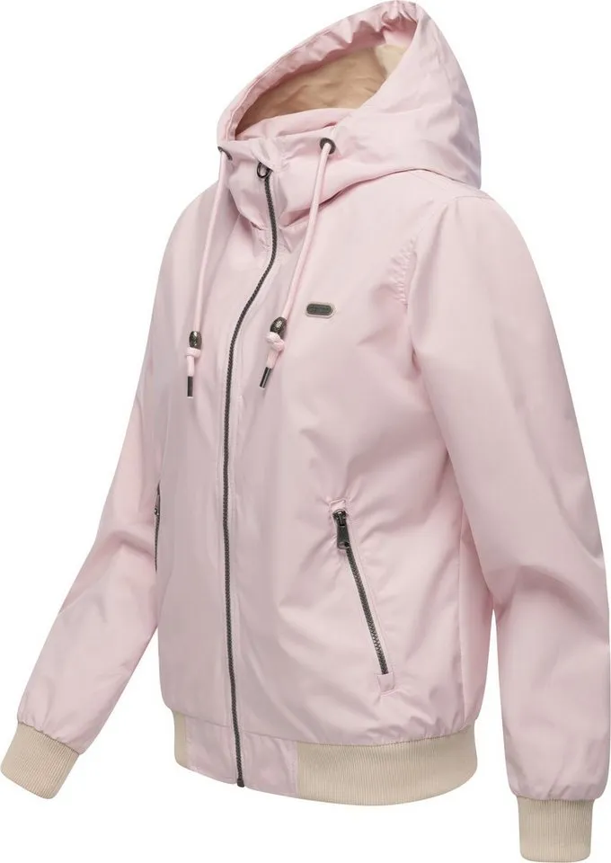 ragwear ragwear Outdoorjacke Nuggeta Summer YOUMODO Lässige Übergangsjacke mit Kapuze, Rosa, – Produktbild 3 von 5