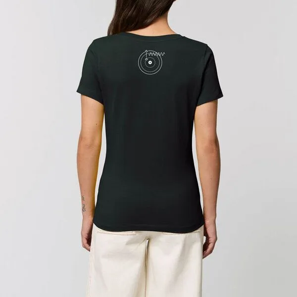 UNIPOLAR UNIPOLAR Physik T-Shirt aus Bio-Baumwolle Modell: Wellenlänge, Black, – Produktbild 2 von 3