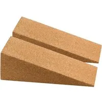 Kork Deko Kork-Deko Kniekeil aus Kork | Presskork | Wadendehner | 305x130x103mm | 2 Stück – Produktbild 1 von 1