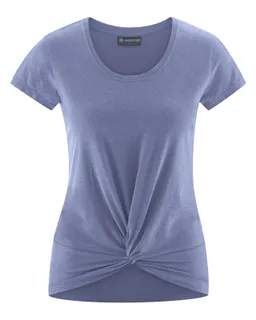 HempAge Hempage Damen vegan T-Shirt Mit Yoga Knoten Detail In Lavendel – Produktbild 1 von 1