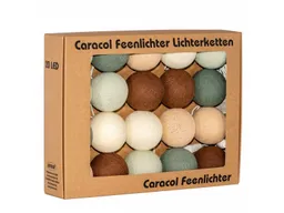 Caracol Kugel-Lichterkette 35 handgefertigte Kugeln, café – Produktbild 1 von 1