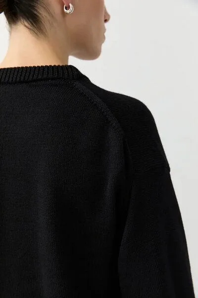 The Slow Label The Slow Label Pullover aus Merinowolle, Black (schwarz), – Produktbild 3 von 3