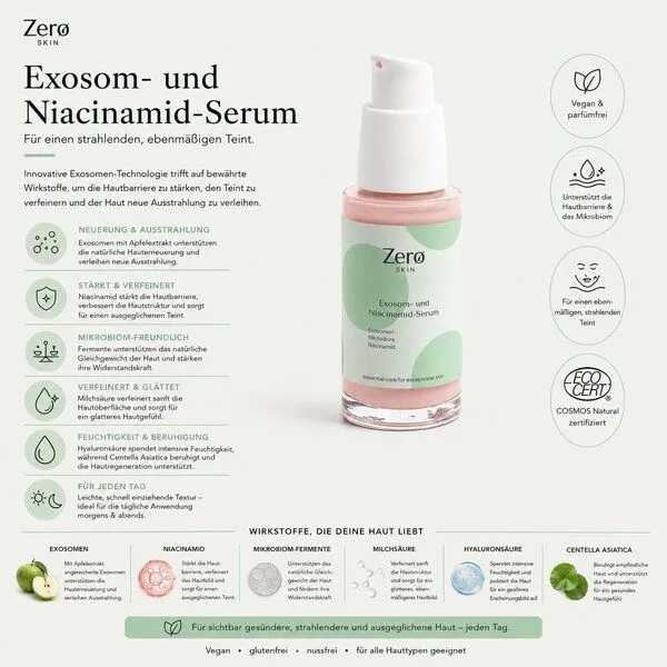 Zero Skin Zero Skin Exosom- und Niacinamid-Serum - 30 ml – Produktbild 3 von 4