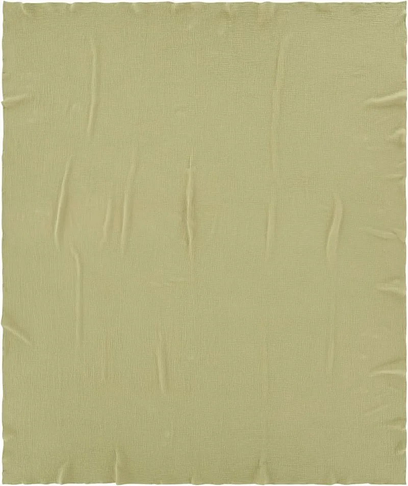 Wohndecke HEVIN, Musselin, 100% Baumwolle, Topseller!, LeGer Home by Lena Gercke, Tagesdecke im Baumwoll-Crinkle-Effekt, Musselin, leichte Kuscheldecke, Grün, – Produktbild 7 von 8