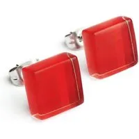 ALEXASCHA ALEXASCHA Minimalistische Ohrstecker, klein, aus Glas | PUREFORM – Produktbild 1 von 1