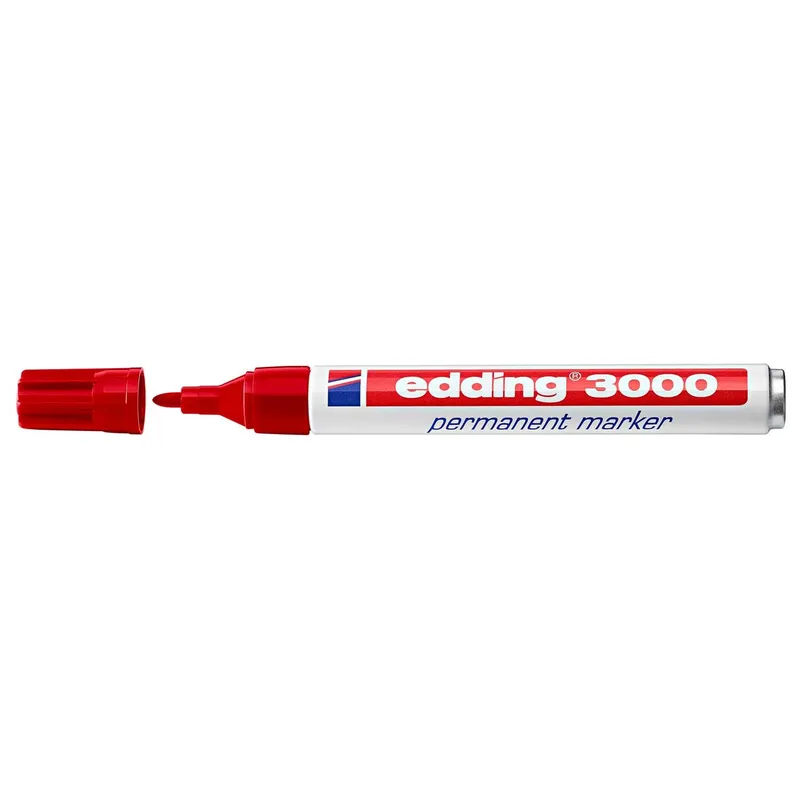 Edding Edding Permanentmarker "3000" rot – Produktbild 3 von 4