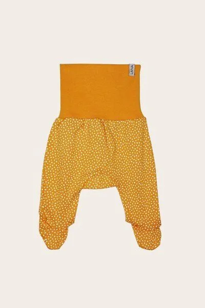 LANA Organic LANA Organic Hose, Modell Finn, Gelb gepunktet, – Produktbild 1 von 1