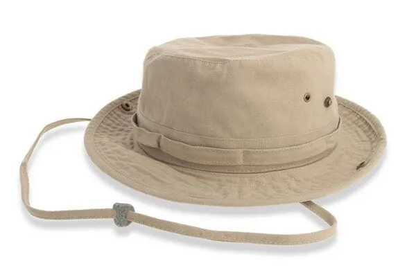 Atlantis Headwear Atlantis Headwear Safarihut Sonnenhut Wanderhut Trekkinghut Outdoor Hut aus recycelter und Bio-Baumwolle, Khaki, – Produktbild 3 von 4