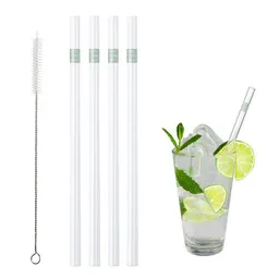 Contento Contento Glastrinkhalm 21 cm, 4 Stück, GOOD VIBES ONLY, mit Bürste – Produktbild 1 von 1
