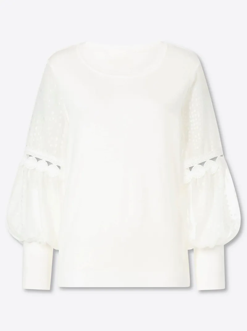 Witt Feinstrickpullover ecru, Ecru, – Produktbild 1 von 2