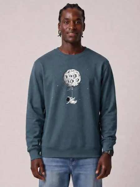 watapparel watapparel Sweatshirt Unisex Funny Spaceman, Stargazer, – Produktbild 2 von 2