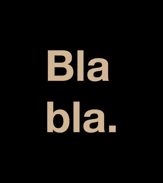 Gary Mash GARY MASH T-Shirt Bla bla. aus Biobaumwolle, Schwarz, – Produktbild 4 von 4