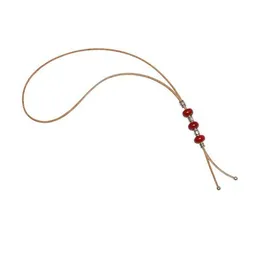 Kork-Deko Kork-Deko Lange Halskette aus Kork, rot, vegan, Schmuck Damen, 80cm, für jeden Anlass – Produktbild 1 von 1