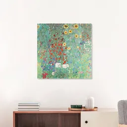 Photocircle Photocircle Poster / Leinwandbild - Gustav Klimt: Bauerngarten mit Sonnenblumen – Produktbild 1 von 1